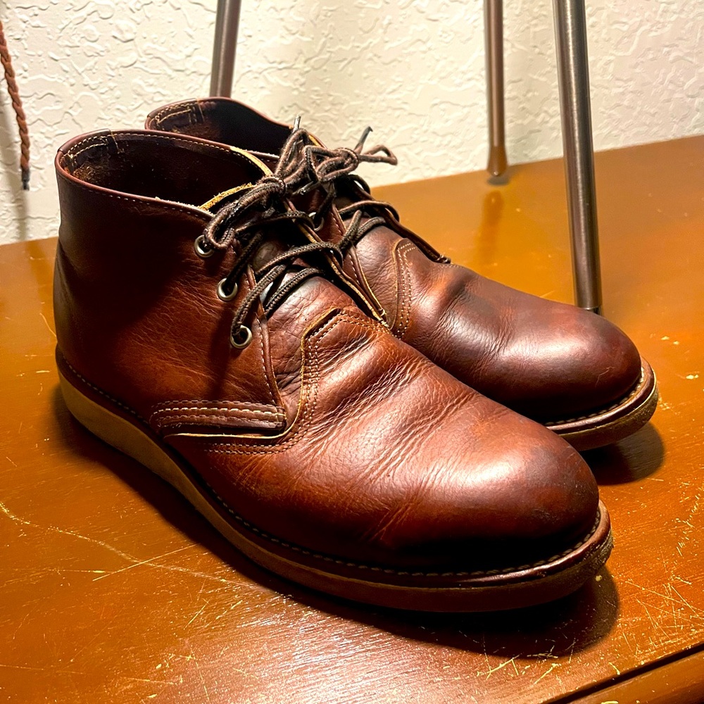 Red Wing Heritage Collection size 10 Work Chukka in Copper